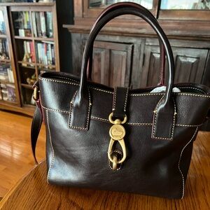 Dooney Bourke t’moro tmoro brown Amelie satchel w/ shoulder strap Florentine